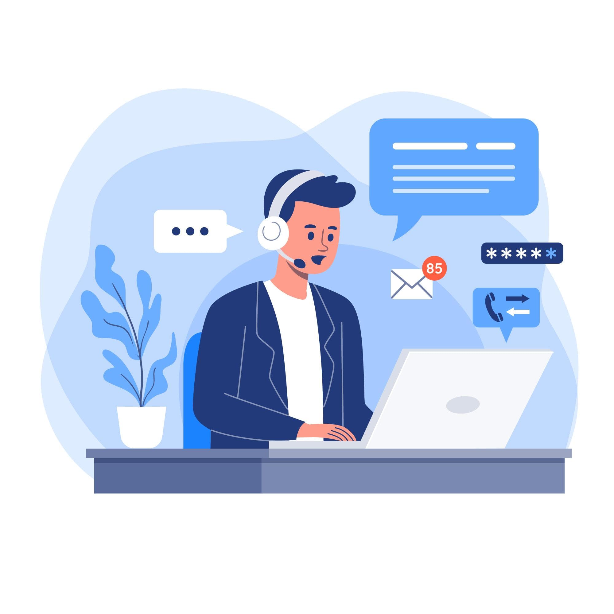 Contact illustration